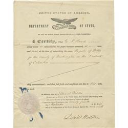 Daniel Webster DS as Secretary of State