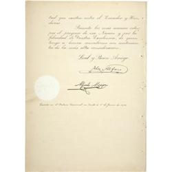 Eloy Alfaro, President of Ecuador, DS