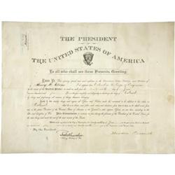 Theodore Roosevelt Signed Millitary Appointment