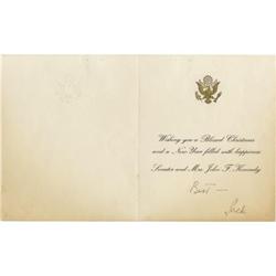 Senator John F. Kennedy Christmas Card