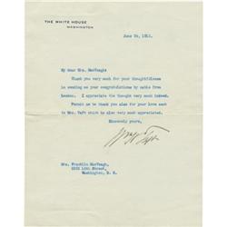 William Howard Taft TLS as President