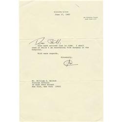 Richard Nixon Typed Letter Signed "RN"