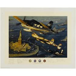 John D. Shaw Signed "God Shed His Grace On Thee"