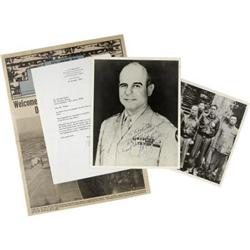 James. H. Doolittle Signed Letter, Photograph