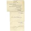 Image 1 : Herbert Hoover and Lou Henry Hoover Signed Cards