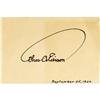 Image 1 : Thomas A. Edison Signed Card.