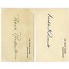 Image 1 : Franklin and Eleanor Roosevelt Signed Cards