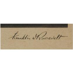 Franklin Roosevelt Pach Bros. Portrait Signed.