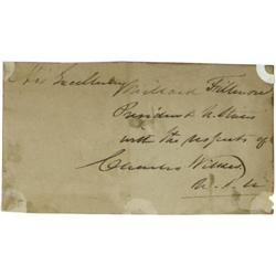 Charles Wilkes Picture and Note Signed.
