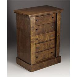 A Victorian miniature side locking chest