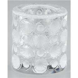 Lalique crystal votive holder
