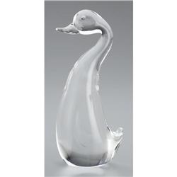 Steuben crystal duck