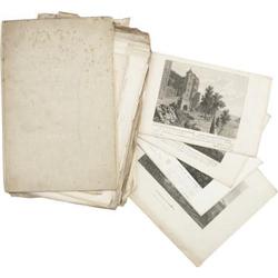 A book containing prints of European landmarks