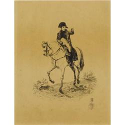 After Horace Vernet, Etching on paper, Napoleon