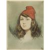 Image 1 : Continental School, Aquatint, Portrait of a Girl