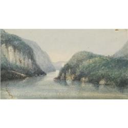 American School, Watercolor on paper