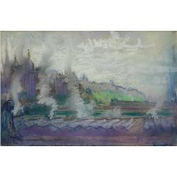 Clifford Isaac Addams, Pastel on paper