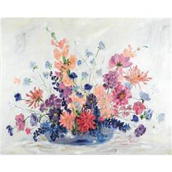 Constance Talbot, Oil on canvas, Melody in Blue