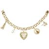 Diamond, Gold Charm Bracelet