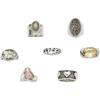 Image 1 : Multi-Stone, Sterling Silver Ring Lot