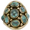Image 1 : Gentleman's Turquoise, Gold Ring