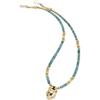 Image 1 : Turquoise, Gold Necklace
