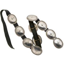 Silver, Leather Concho Belt