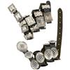 Silver, Leather Concho Belt Lot