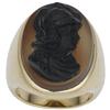 Gentleman's Hardstone Cameo, Gold Ring
