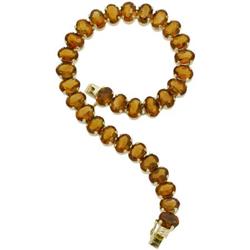 Citrine, Gold Bracelet