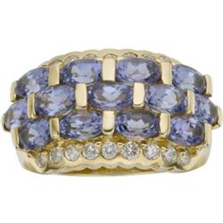Tanzanite, Diamond, Gold Ring