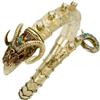 Image 2 : Multi-Stone, Diamond, Gold Ram's Head Bracelet