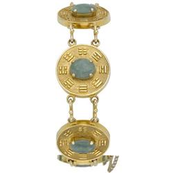 Jade, Gold Bracelet