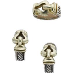 Silver, Gold Jewelry Suite, David Yurman