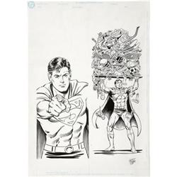 Curt Swan - Superboy and Superman Illustration