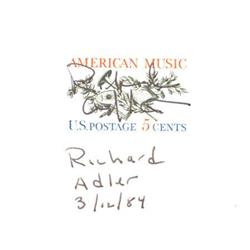 Richard Adler Autograph