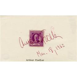 Arthur Fiedler Autograph