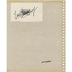 Erich Leinsdorf Autograph