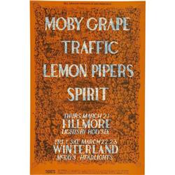 Moby Grape, Traffic Fillmore Poster Bill Graham