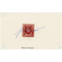 Fritz Reiner Autograph