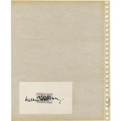 William Steinberg Autograph