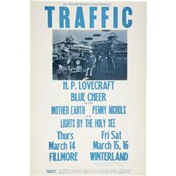 Traffic, Fillmore/Winterland Concert Poster