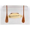 Image 2 : Amérindiens algonquiens, Attikameks - Miniature canoe with rows