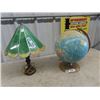 Image 1 : Stained Glass Lamp & Globe