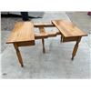 Image 8 : RECTANGULAR SOLID OAK TABLE