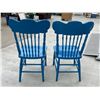 Image 5 : SET OF TWO, ANTIQUE, PRESSED BACK WOODEN CHAIRS