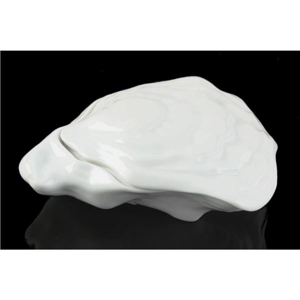 Limoges Porcelain Oyster Shell Trinket Box