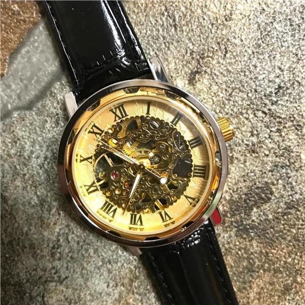 Men's Skeleton Automatic Wristwatch