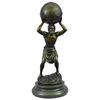Image 1 : Atlas Holding The World Bronze Sculpture