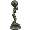 Image 4 : Atlas Holding The World Bronze Sculpture